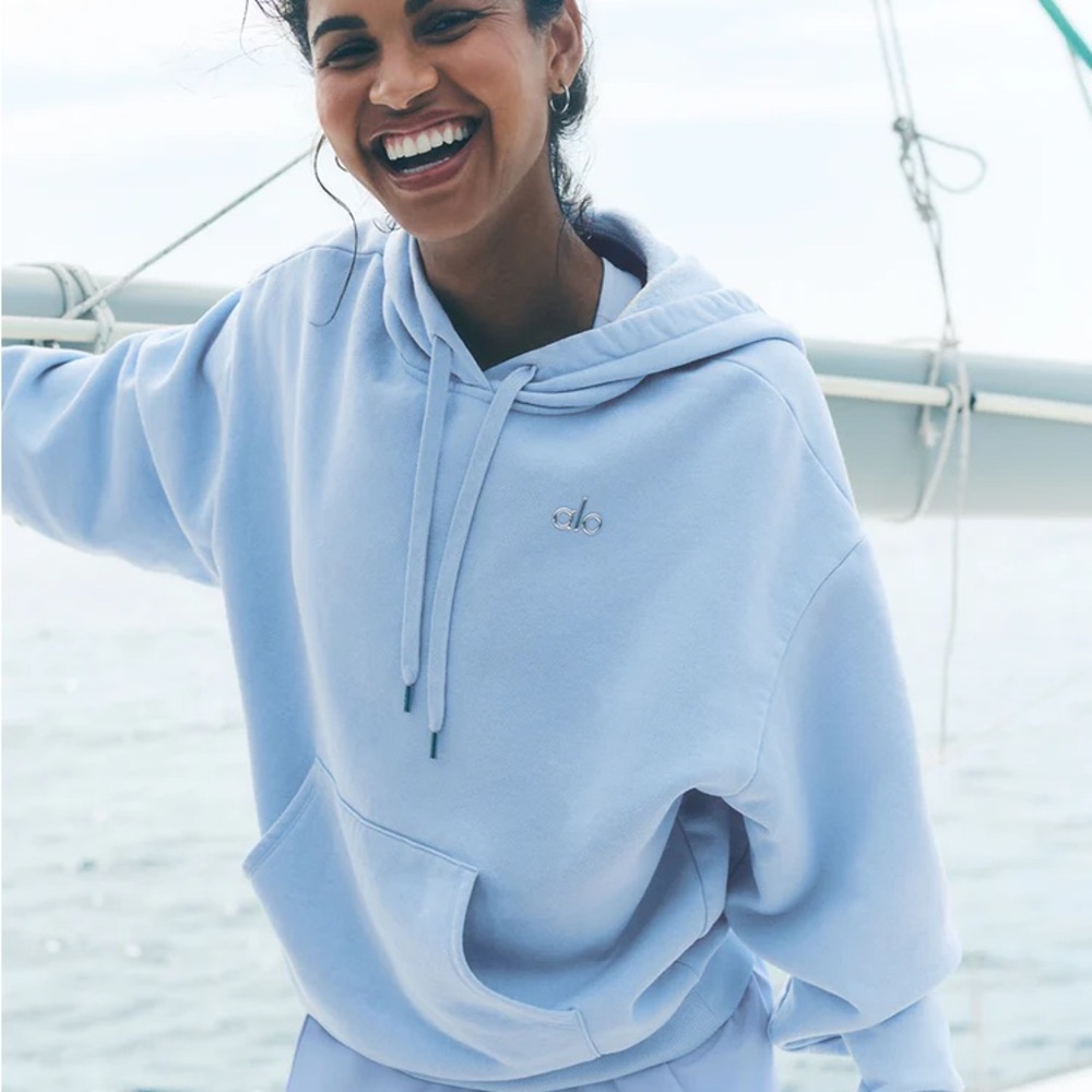 ALO Yoga Seashell Blue Hoodie SOLD OUT